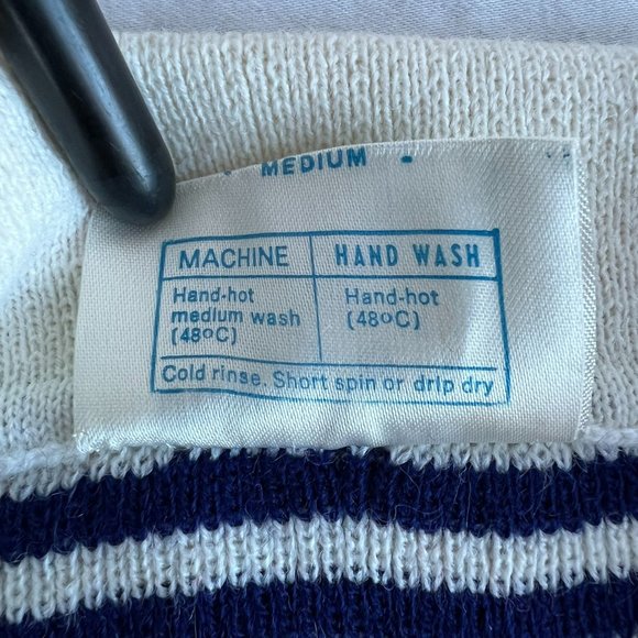 Vintage Little Lisa Red White / Blue Stripe Sweater Made in Italy - Picture 3 of 5